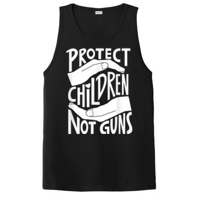 Protect Children Not Guns Orange PosiCharge Competitor Tank