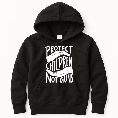 Protect Children Not Guns Orange Kids Hoodie