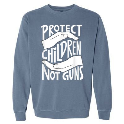 Protect Children Not Guns Orange Garment-Dyed Sweatshirt