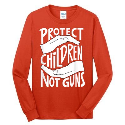 Protect Children Not Guns Orange Tall Long Sleeve T-Shirt