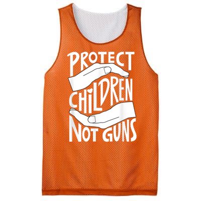 Protect Children Not Guns Orange Mesh Reversible Basketball Jersey Tank