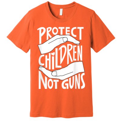 Protect Children Not Guns Orange Premium T-Shirt
