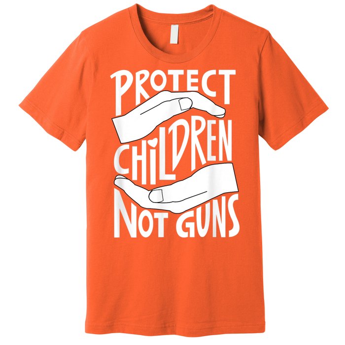 Protect Children Not Guns Orange Premium T-Shirt