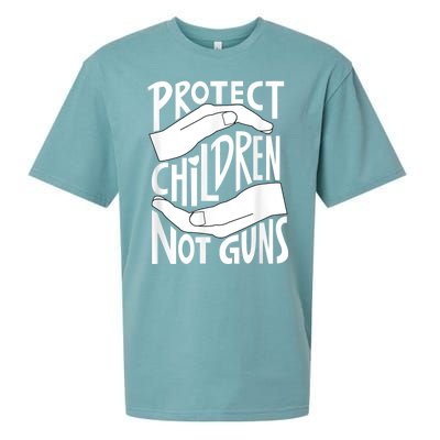 Protect Children Not Guns Orange Sueded Cloud Jersey T-Shirt