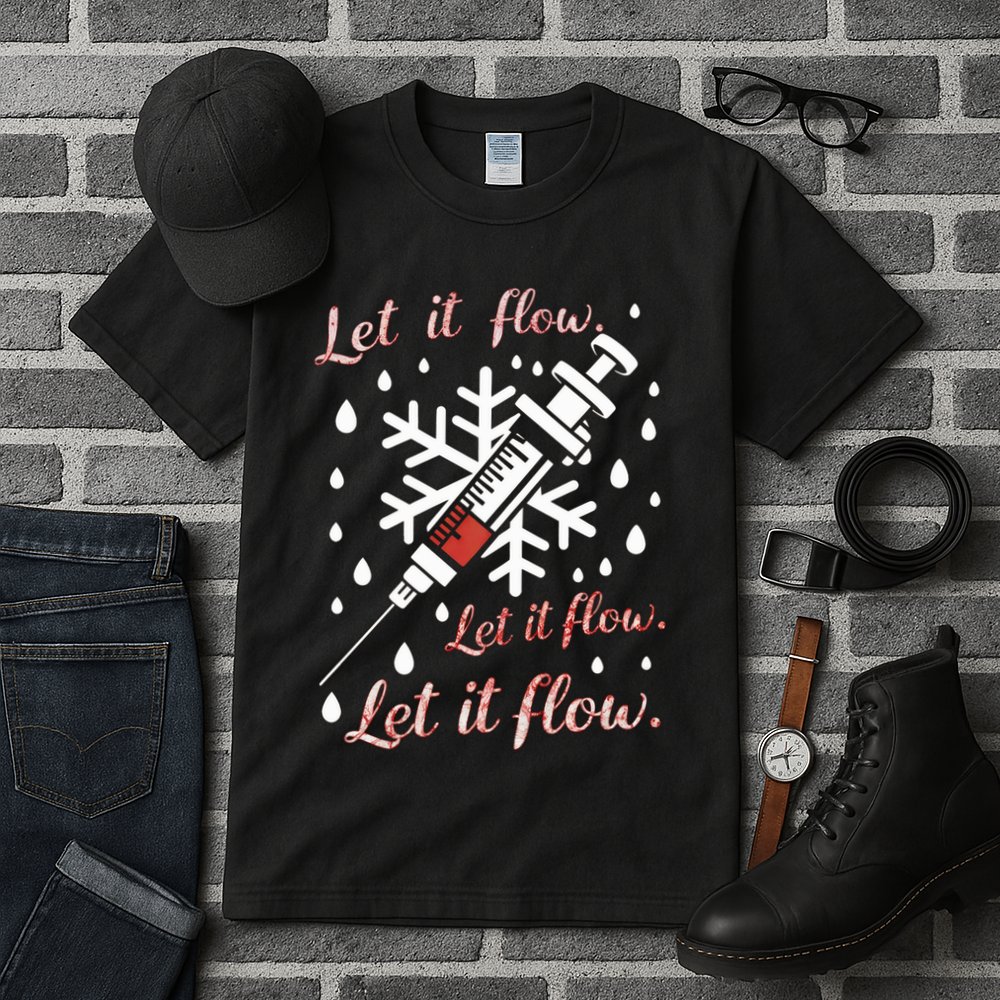 Phlebotomy Christmas Nurse Technician Medical Phleb Tall T-Shirt