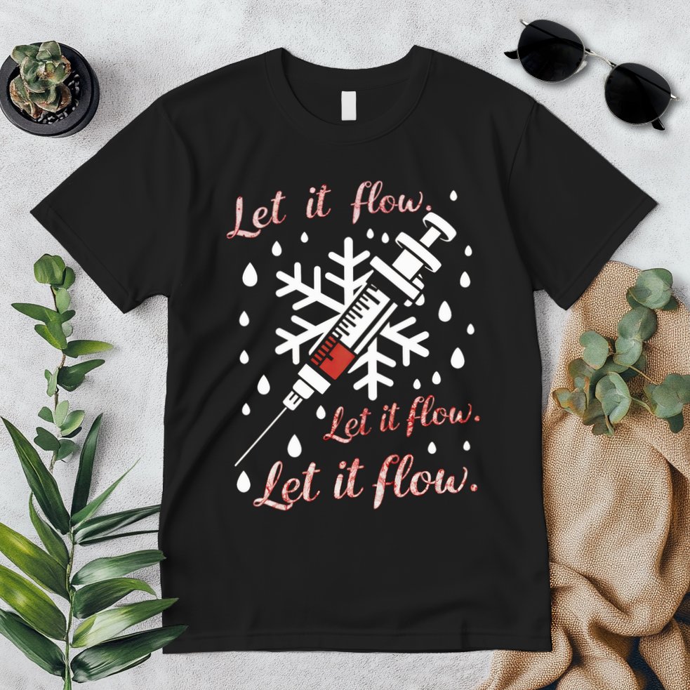 Phlebotomy Christmas Nurse Technician Medical Phleb Premium T-Shirt