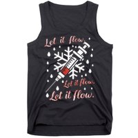 Phlebotomy Christmas Nurse Technician Medical Phleb Tank Top