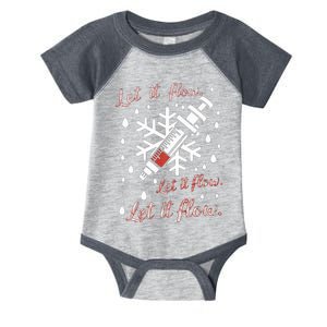 Phlebotomy Christmas Nurse Technician Medical Phleb Infant Baby Jersey Bodysuit