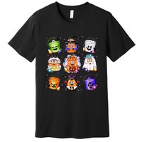 Pumpkin Chicken Nuggets Halloween 90s Vintage Premium T-Shirt