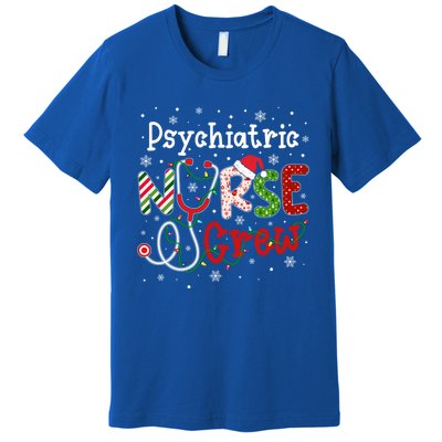 Psychiatric Christmas Nurse Crew Nursing Christmas Pattern Cool Gift Premium T-Shirt