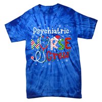 Psychiatric Christmas Nurse Crew Nursing Christmas Pattern Cool Gift Tie-Dye T-Shirt