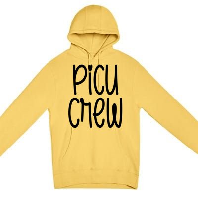 Picu Crew Nurse Nursing Pediatric Intensive Care Unit Rn Gift Premium Pullover Hoodie