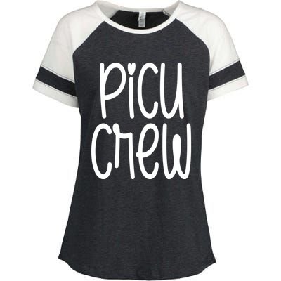 Picu Crew Nurse Nursing Pediatric Intensive Care Unit Rn Gift Enza Ladies Jersey Colorblock Tee