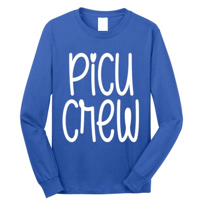 Picu Crew Nurse Nursing Pediatric Intensive Care Unit Rn Gift Long Sleeve Shirt