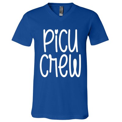 Picu Crew Nurse Nursing Pediatric Intensive Care Unit Rn Gift V-Neck T-Shirt