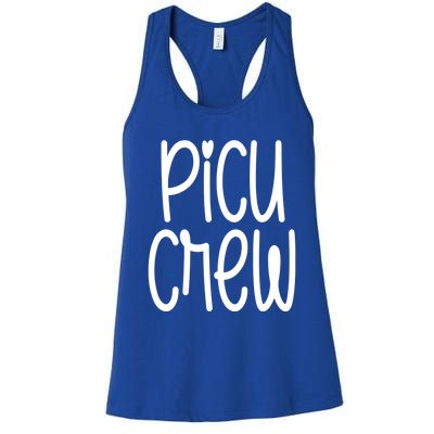 Picu Crew Nurse Nursing Pediatric Intensive Care Unit Rn Gift Women's Racerback Tank