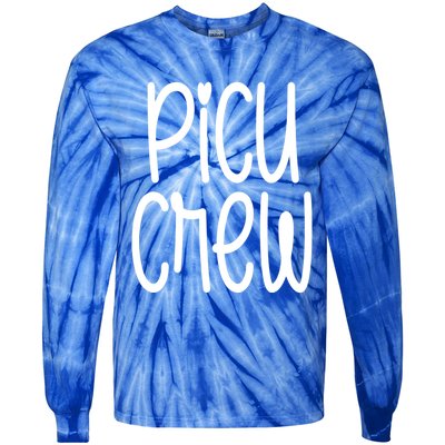 Picu Crew Nurse Nursing Pediatric Intensive Care Unit Rn Gift Tie-Dye Long Sleeve Shirt