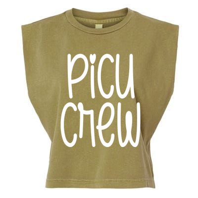 Picu Crew Nurse Nursing Pediatric Intensive Care Unit Rn Gift Garment-Dyed Women's Muscle Tee