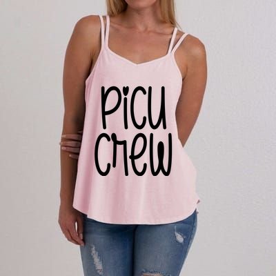 Picu Crew Nurse Nursing Pediatric Intensive Care Unit Rn Gift Women's Strappy Tank