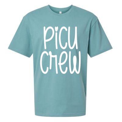 Picu Crew Nurse Nursing Pediatric Intensive Care Unit Rn Gift Sueded Cloud Jersey T-Shirt