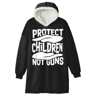 Protect Children Not Guns Wear Orange Enough Gun Violence Hooded Wearable Blanket