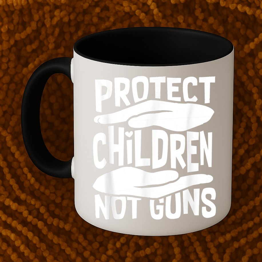 Protect Children Not Guns Wear Orange Enough Gun Violence Mug