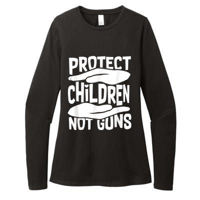 Protect Children Not Guns Wear Orange Enough Gun Violence Womens CVC Long Sleeve Shirt