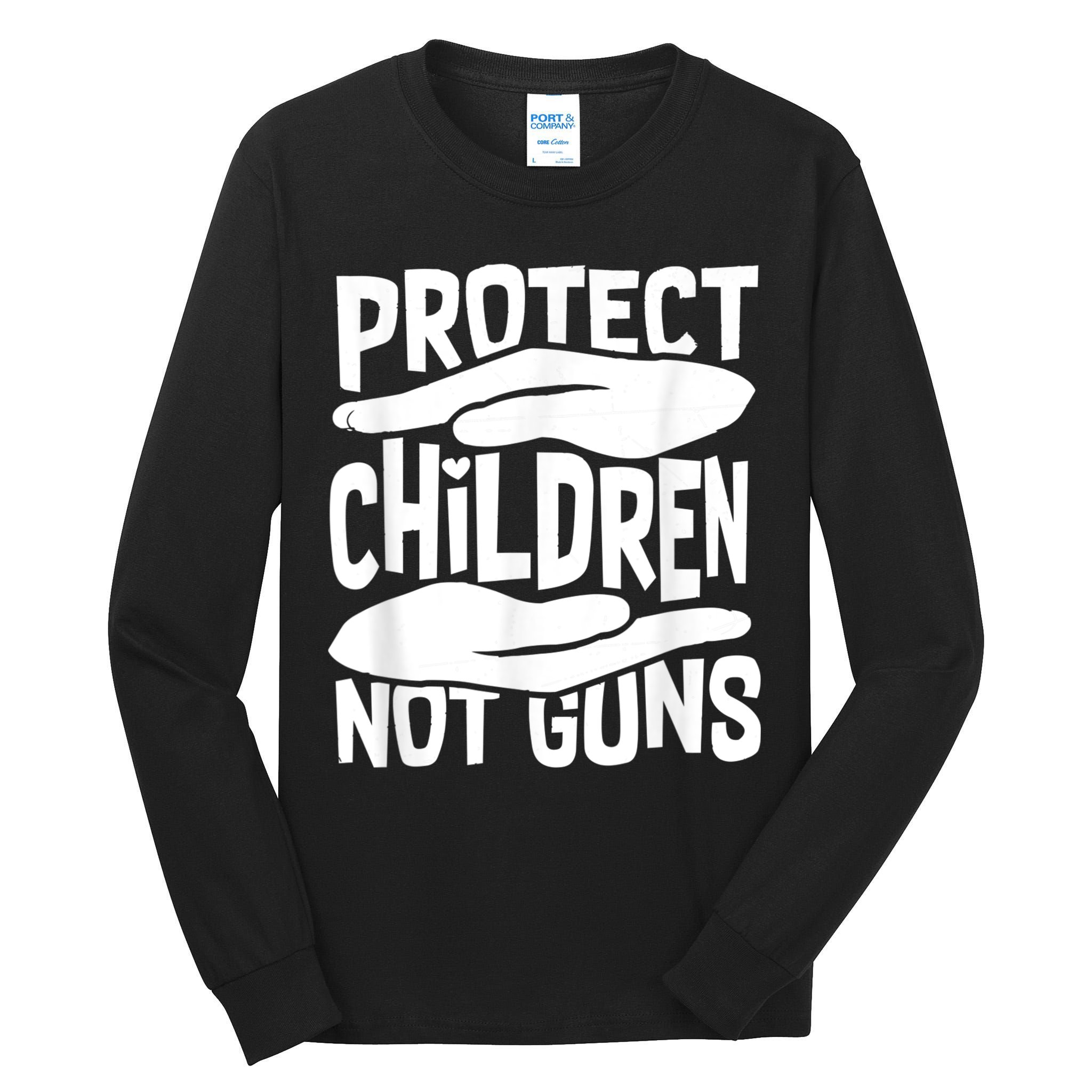 Protect Children Not Guns Wear Orange Enough Gun Violence Tall Long Sleeve T-Shirt