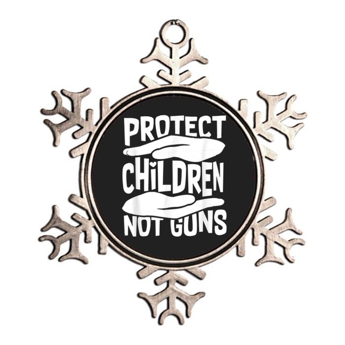 Protect Children Not Guns Wear Orange Enough Gun Violence Metallic Star Ornament