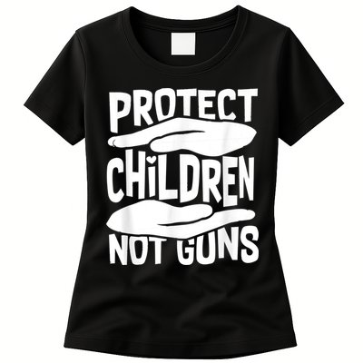 Protect Children Not Guns Wear Orange Enough Gun Violence Womens T-Shirt