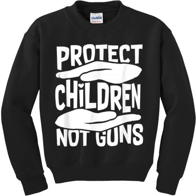 Protect Children Not Guns Wear Orange Enough Gun Violence Kids Sweatshirt