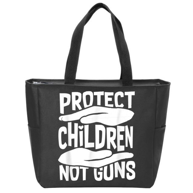 Protect Children Not Guns Wear Orange Enough Gun Violence Zip Tote Bag