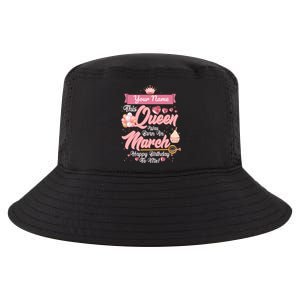 Personalized Custom Name This Queen Was Born In March Happy Birthday To Me Cool Comfort Performance Bucket Hat