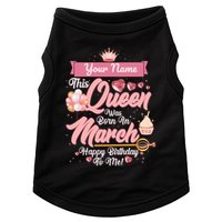 Personalized Custom Name This Queen Was Born In March Happy Birthday To Me Doggie Tank
