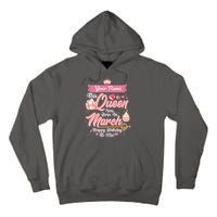 Personalized Custom Name This Queen Was Born In March Happy Birthday To Me Tall Hoodie