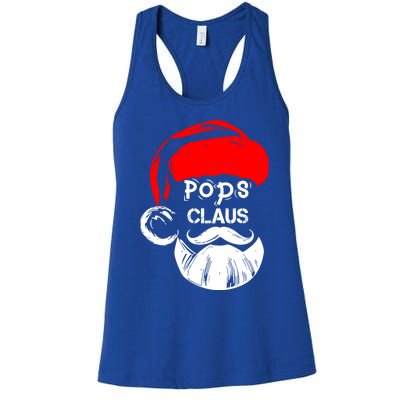 Pops Claus New Christmas Santa Claus Funny Gift Women's Racerback Tank