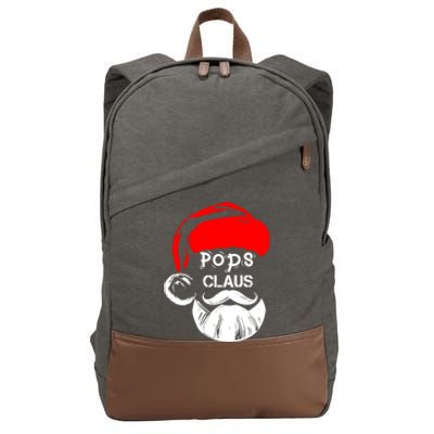 Pops Claus New Christmas Santa Claus Funny Gift Cotton Canvas Backpack