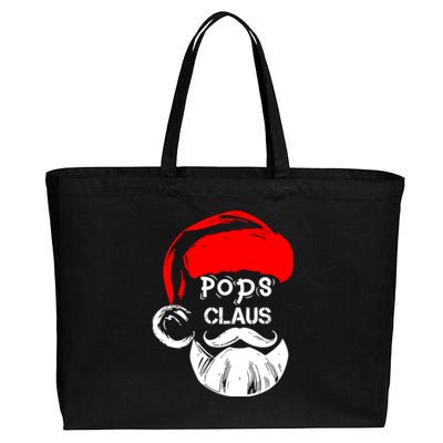 Pops Claus New Christmas Santa Claus Funny Gift Cotton Canvas Jumbo Tote