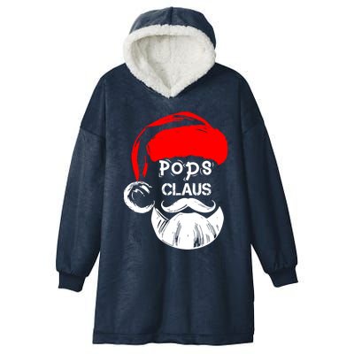 Pops Claus New Christmas Santa Claus Funny Gift Hooded Wearable Blanket