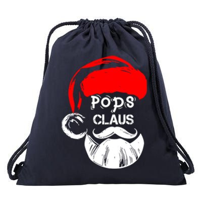 Pops Claus New Christmas Santa Claus Funny Gift Drawstring Bag