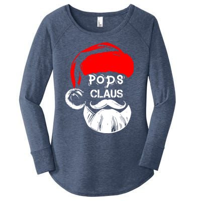 Pops Claus New Christmas Santa Claus Funny Gift Women's Perfect Tri Tunic Long Sleeve Shirt