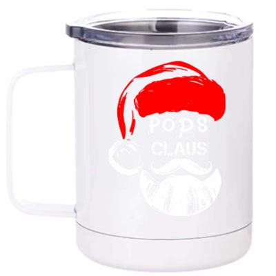 Pops Claus New Christmas Santa Claus Funny Gift 12 oz Stainless Steel Tumbler Cup