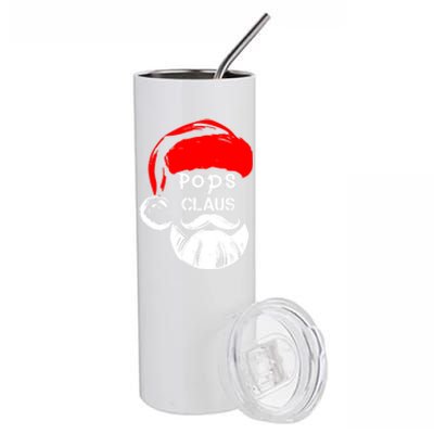 Pops Claus New Christmas Santa Claus Funny Gift Stainless Steel Tumbler