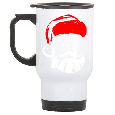 Pops Claus New Christmas Santa Claus Funny Gift Stainless Steel Travel Mug