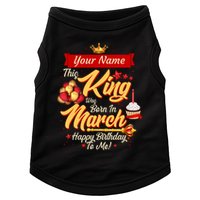 Please Delete! Personalized Custom Name This King Was Born In March Happy Birthday To Me  Doggie Tank
