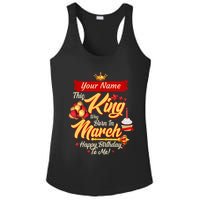 Please Delete! Personalized Custom Name This King Was Born In March Happy Birthday To Me  Ladies PosiCharge Competitor Racerback Tank