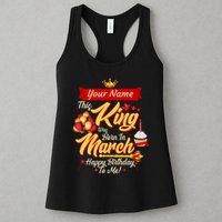 Please Delete! Personalized Custom Name This King Was Born In March Happy Birthday To Me  Womens Tank Top