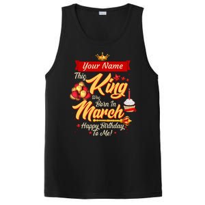 Please Delete! Personalized Custom Name This King Was Born In March Happy Birthday To Me  PosiCharge Competitor Tank