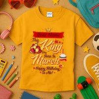 Please Delete! Personalized Custom Name This King Was Born In March Happy Birthday To Me  Kids T-Shirt