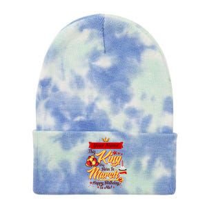 Please Delete! Personalized Custom Name This King Was Born In March Happy Birthday To Me  Tie Dye 12in Knit Beanie